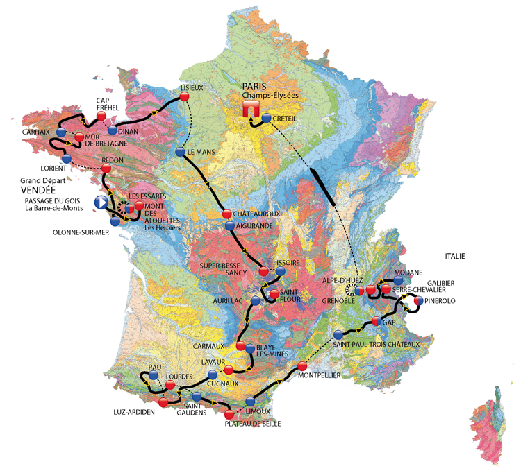 Tour de France d'un géologue